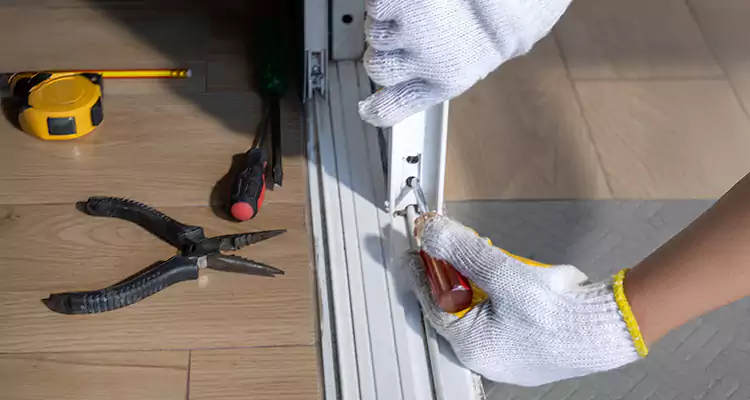 Backyard Sliding Door Track Repair in San Jose, CA
